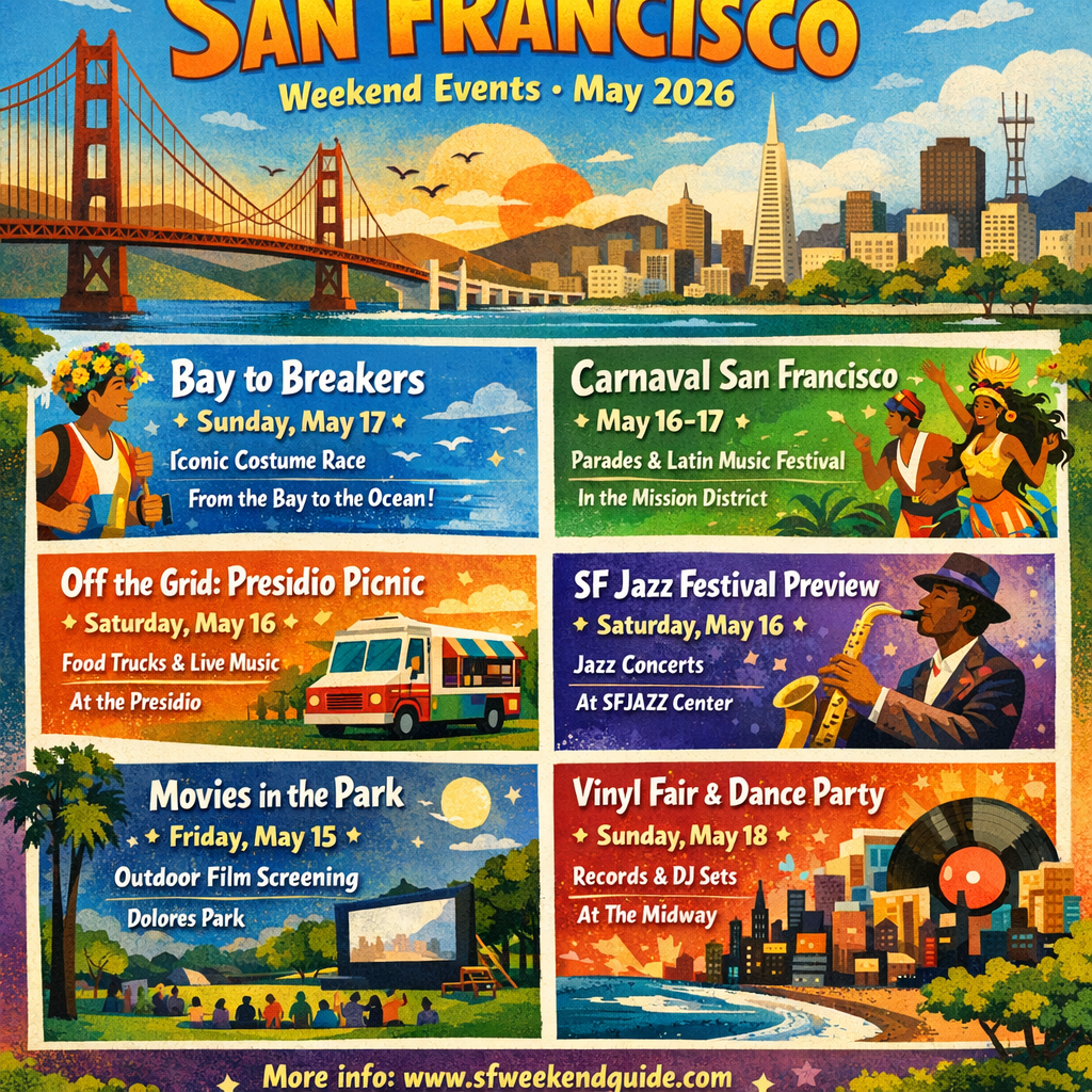 San Francisco’s Weekend Highlights: May 15–17